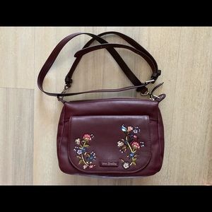 Vera Bradley Mini Leather Carson - Mulled Wine